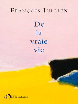 cover image of De la vraie vie